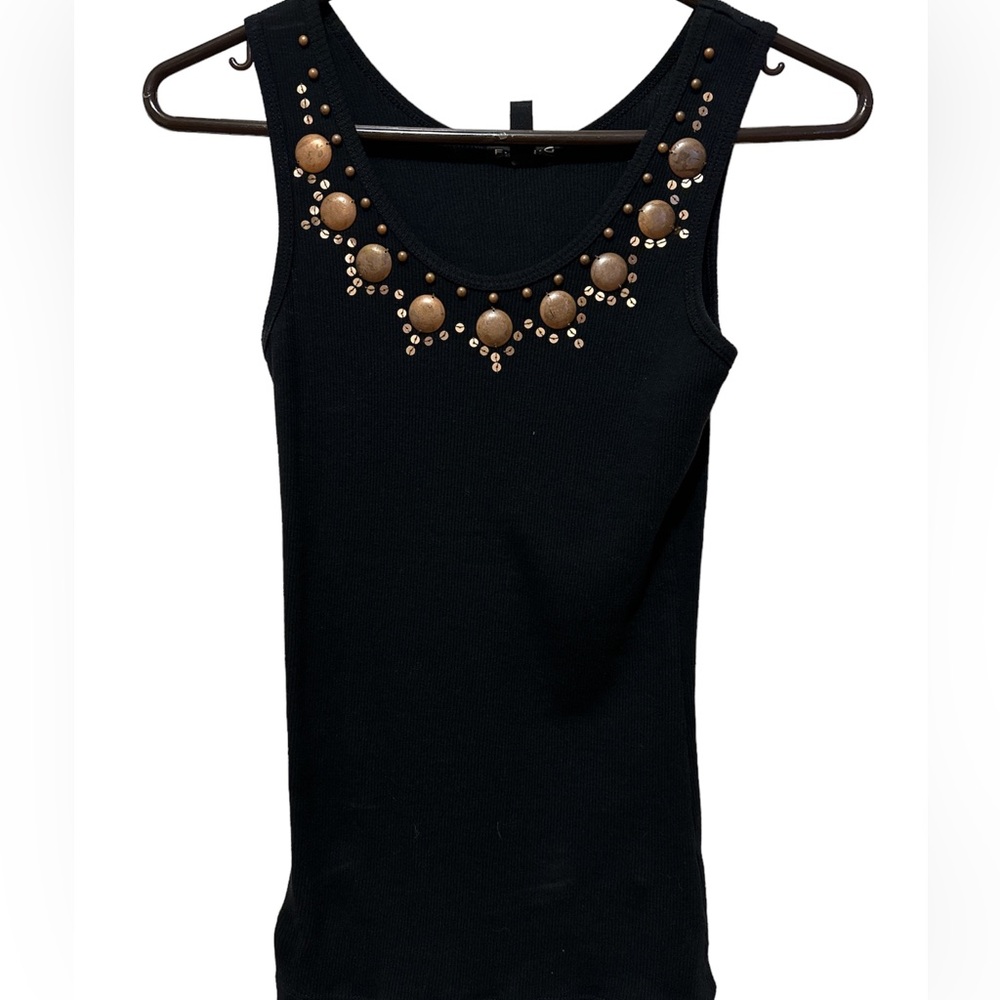 Fang black tank top size S